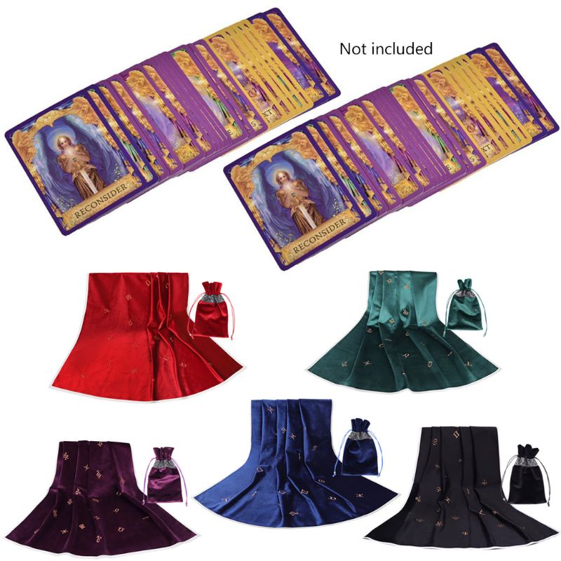 Tấm Lót Bàn Lá Bài Tarot 31x31In Tiện Dụng