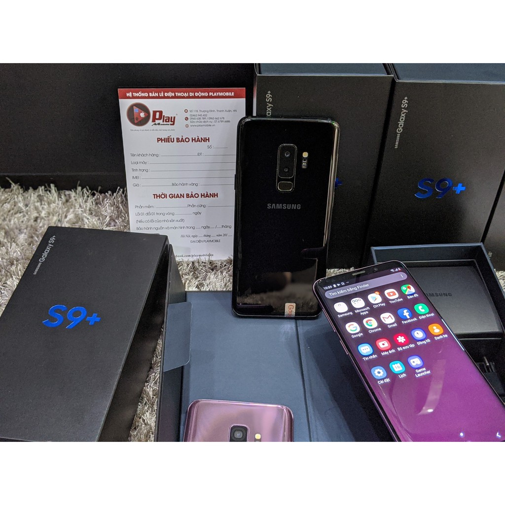 Điện Thoại Samsung Galaxy S9 Plus Bản 2 sim || 6/64gbkèm đủ phiện || mua hàng tại PlayMobile