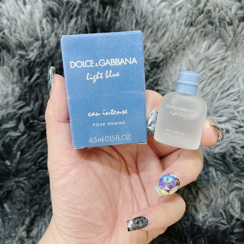 [mini] Nước hoa Dolce & Gabbana D&G Light Blue Eau Intense Pour Homme 4.5ml