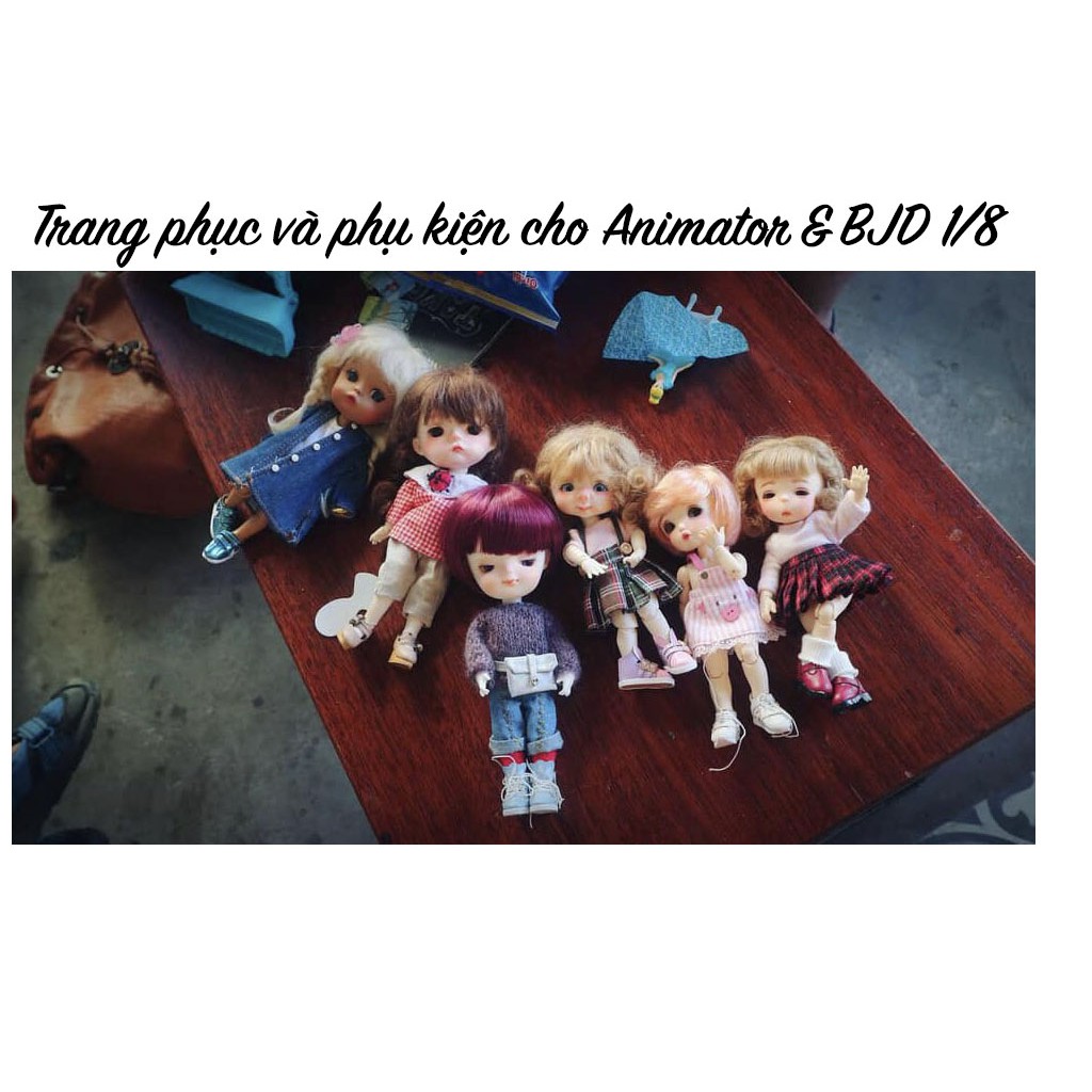 Combo trang phục cho búp bê bjd.