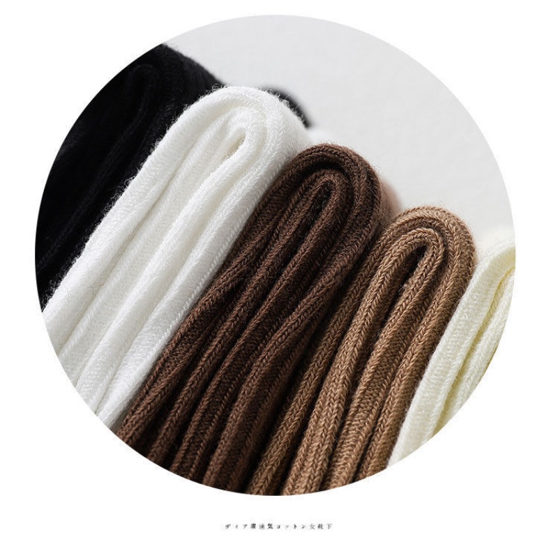 Set 5 đôi vớ tất nữ cổ cao hàn quốc cotton ✅nhiều màu cực xinh✅