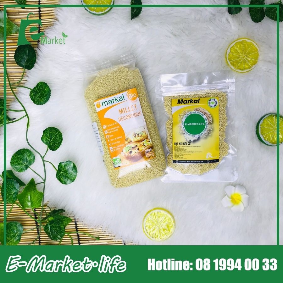 Hạt kê đã bóc vỏ hữu cơ Markal 100 Gram