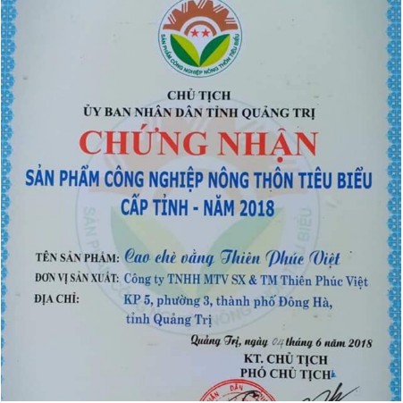 1kg Cao chè vằng Quảng Trị ngon xịn chuẩn hàng loại 1 GT007