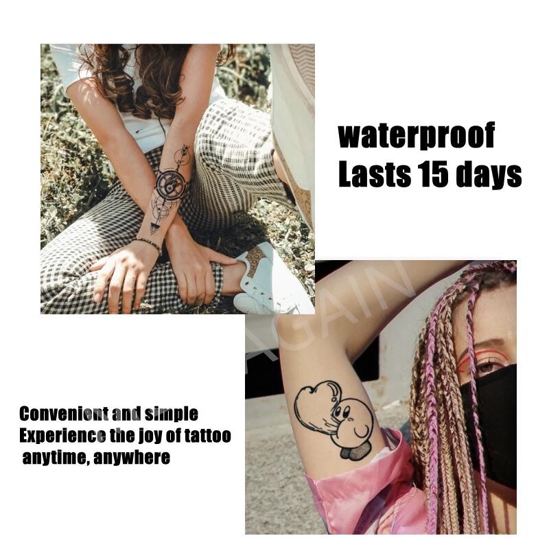 【MEET Magic Tattoo】Hình xăm ma thuật ; Hình xăm kéo dài đến 2 tuần; hình xăm dán chống nước Hình xăm tạm thời Hình xăm giả 071