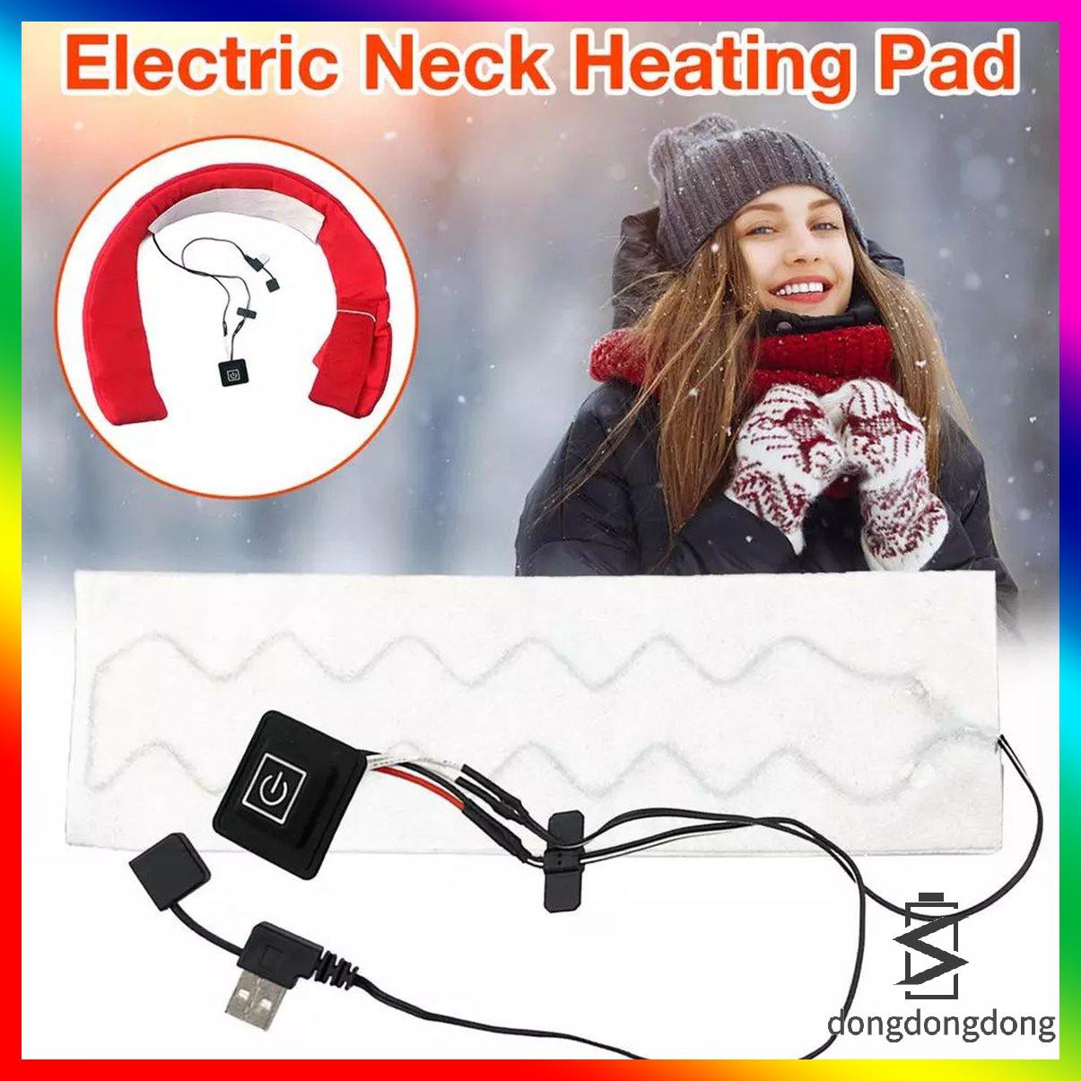 [thermometer]Winter Electric Heated Scarf Pad USB Charging Temperature Adjustable Pad