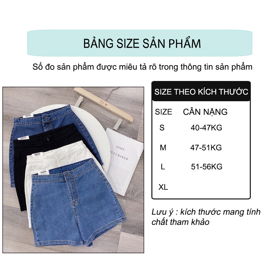 Quần short -Quần đùi ✅bò ôm dáng 1 khuy cạp cao chất liệu co dãn ôm dáng giúp hack dáng chân dài hơn tự tin hơn