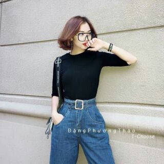 Quần bò kèm belt jean