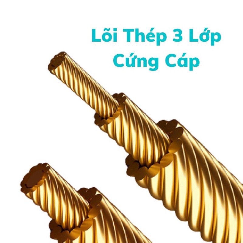 Dây mồi đầu bánh xe đường kính 4mm thép siêu bền,tặng kèm 1 dây buộc dây điện m