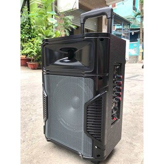 Loa kéo karaoke SN-108 kèm 1 micro không dây thùng gỗ