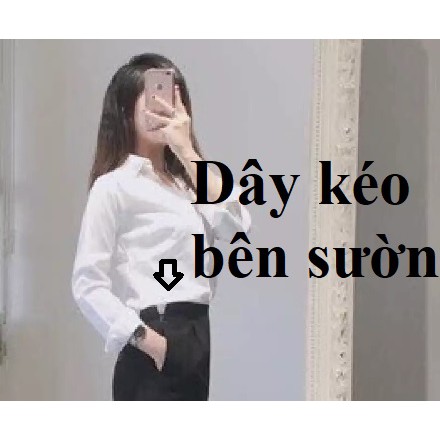 KHÓA BÊN SƯỜN, QUẦN ỐNG RỘNG Nữ, Lưng Cao, Có Big Size Oversize lên tới 88KG
