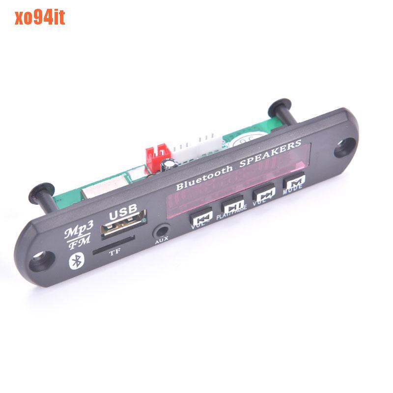 5V 12V Car Wireless Bluetooth 5.0 Decoder Board MP3 Player FM Radio Module