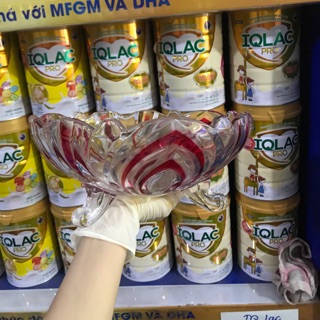 Khay đựng Hoa quả Thuỷ tinh hoa văn loại dày đẹp