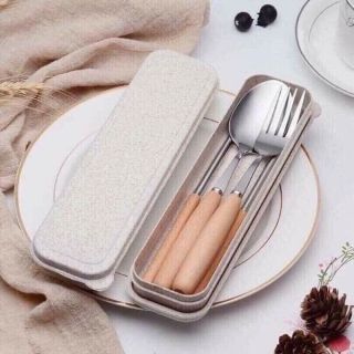 Bộ thìa dĩa đũa lúa mạch