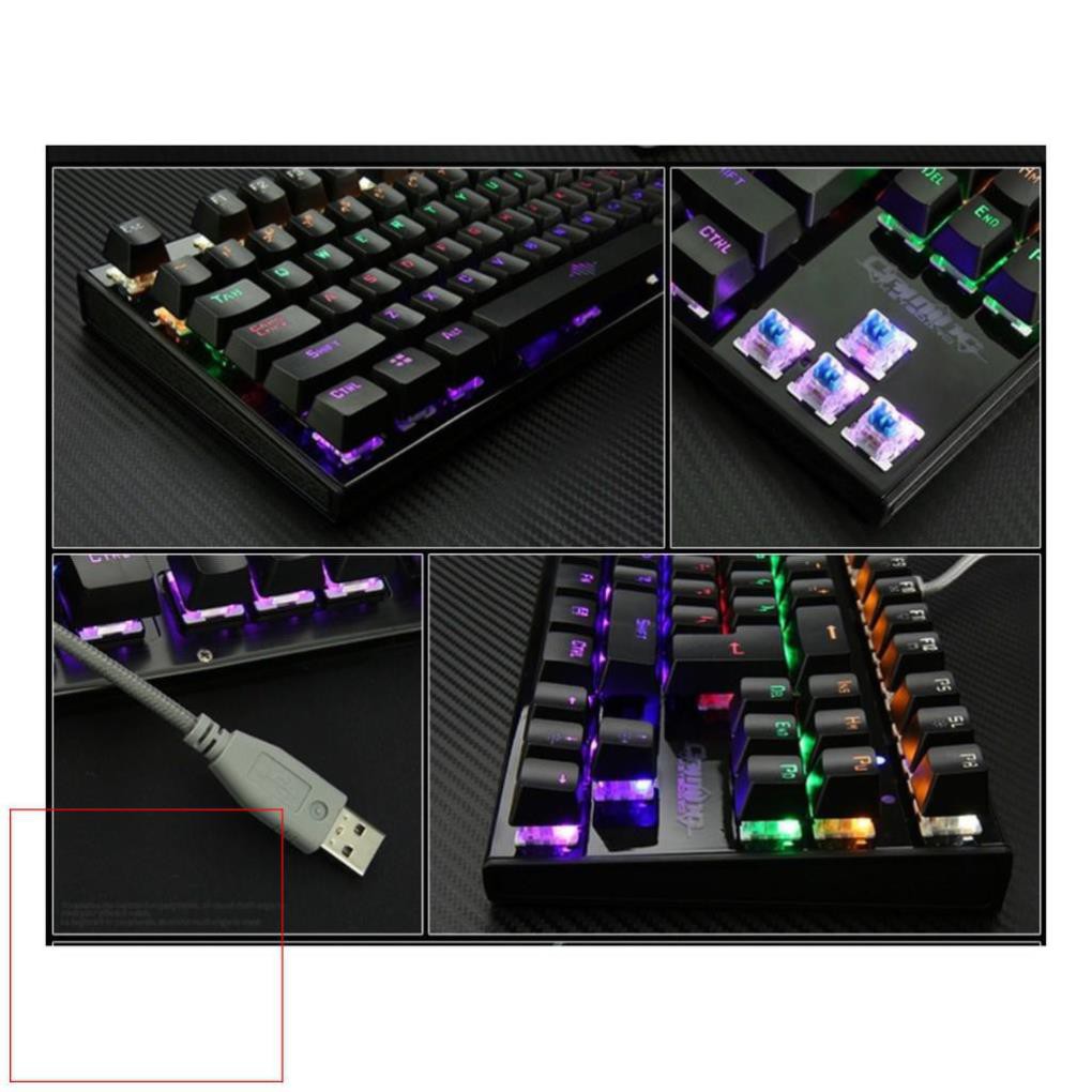 Keyboard Bàn Phím Chuột Máy Tính, Bàn Phím Cơ K28 Pro 10 Chế Độ Led Chơi Game Siêu Đỉnh, Hàng Chính Hãng