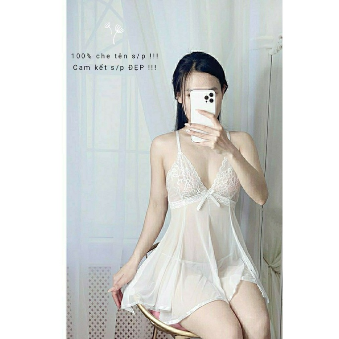 [ Hàng đẹp ] Váy ngủ  lụa cao cấp sexy , Đầm mặc nhà gợi cảm quyến rũ | BigBuy360 - bigbuy360.vn