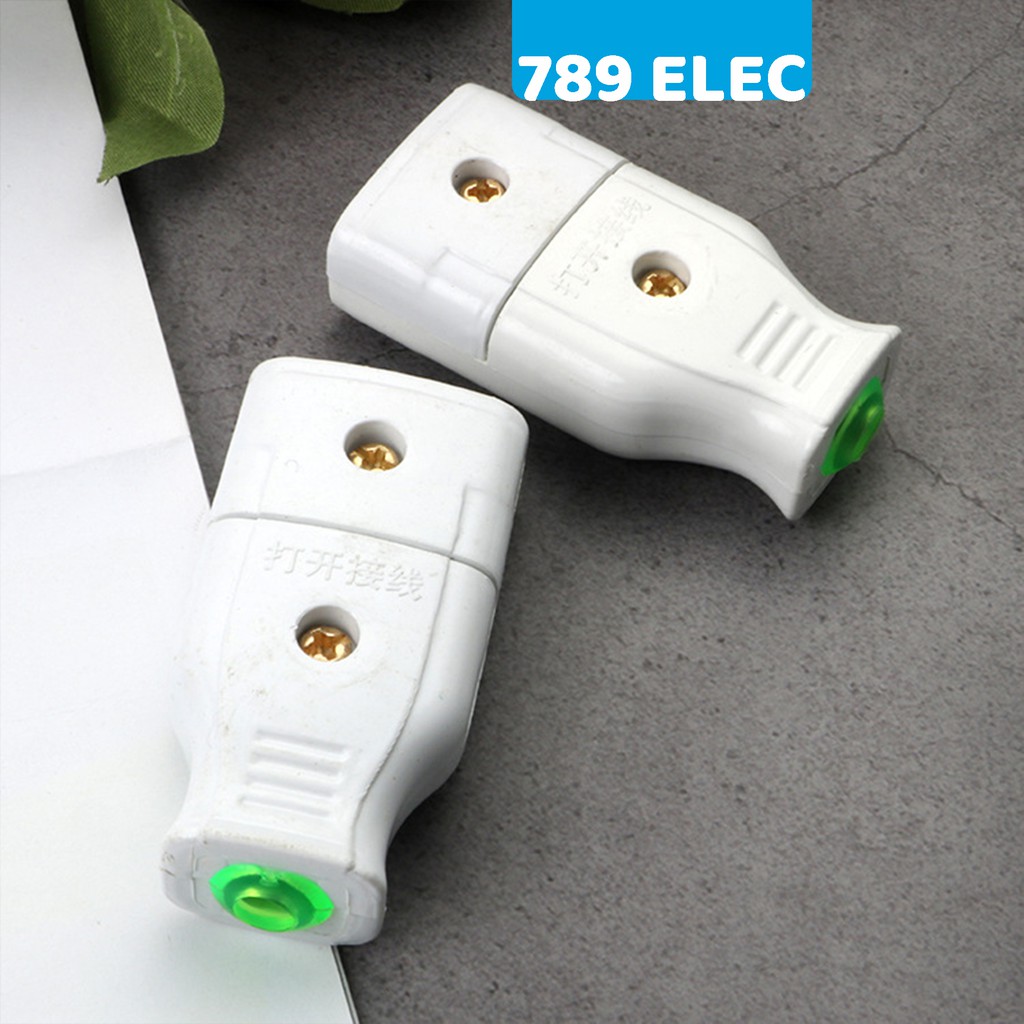 Phích cắm âm chân dẹt 10A Boxiang