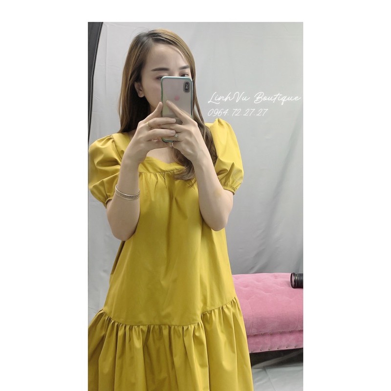 Váy suông nữ,Đầm thô đuôi cá tay bồng VA0101 ( TẤT CẢ ẢNH DO SHOP TỰ CHỤP ) | BigBuy360 - bigbuy360.vn