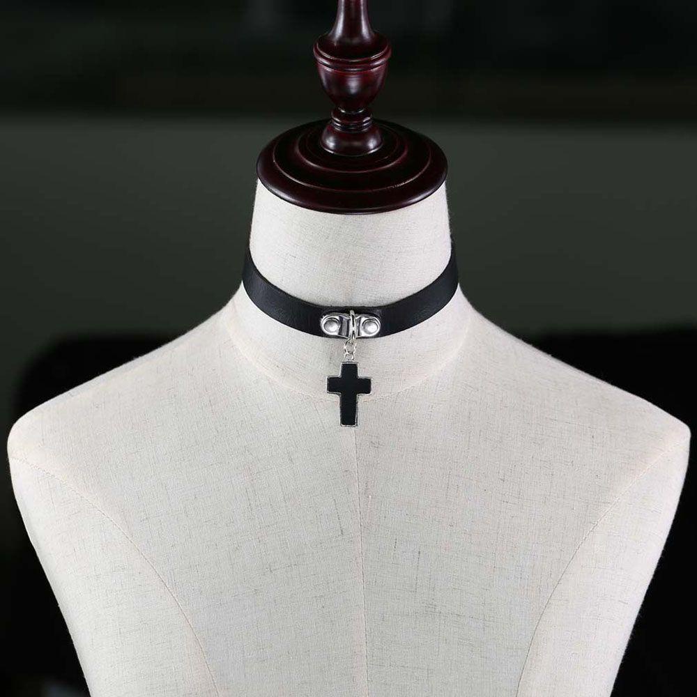 Vòng Cổ Choker Mềm Mại Phong Cách Rock Cá Tính Có Thể Điều Chỉnh Dành Cho Nữ