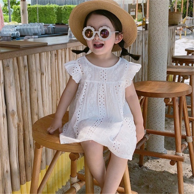 Váy ren babydoll siêu xinh cho bé