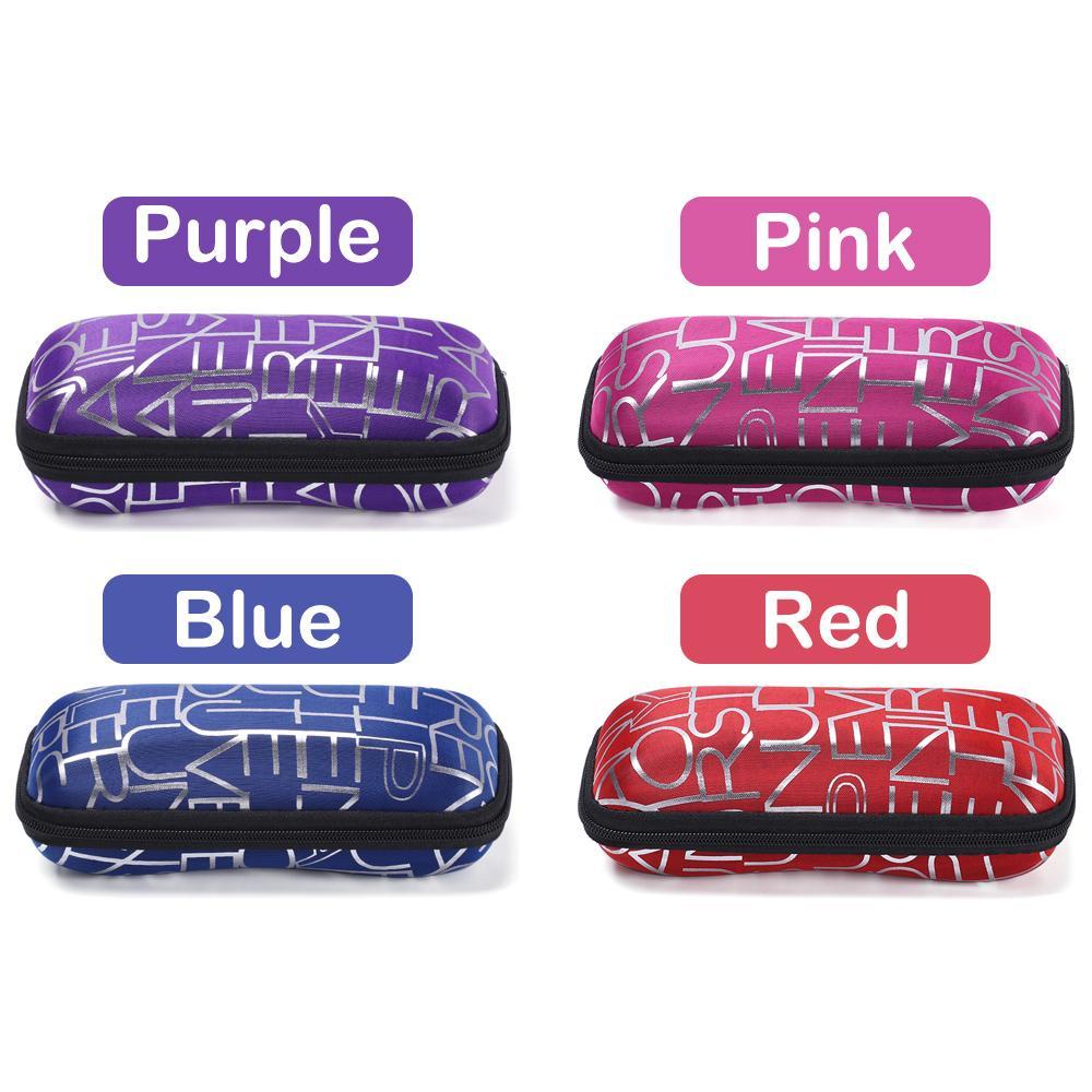 Hộp Đựng Mắt Kính Có Khóa Kéo Thời Trang Giá Đỡ