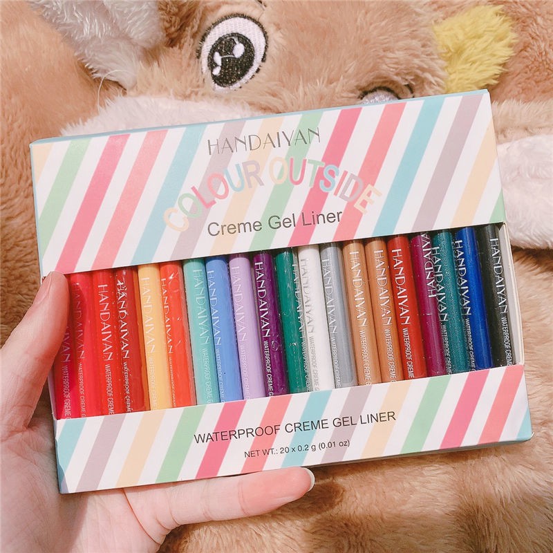 [Hàng mới về] Bút kẻ mắt dạng gel chống nước chống nhòe 20 sắc tùy chọn | BigBuy360 - bigbuy360.vn