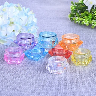 Hũ chiết kim cương chiết kem, dưỡng - Hộp chiết, hủ chiết mỹ phẩm nhựa Ps nhiều màu 3gram