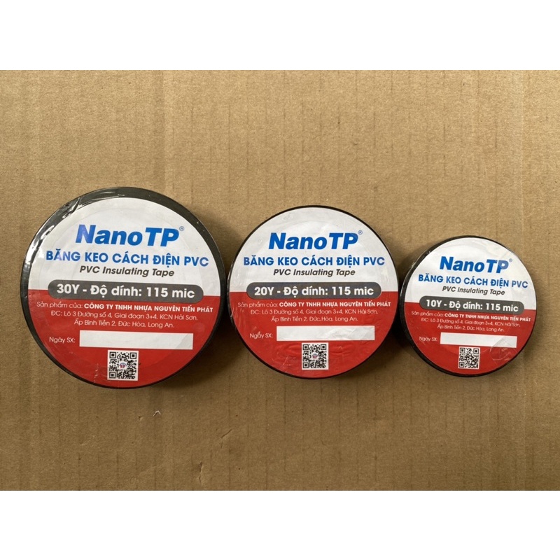 Băng Keo Cách Điện Nano 10Y, 20Y, 30Y Tiến Phát PVC