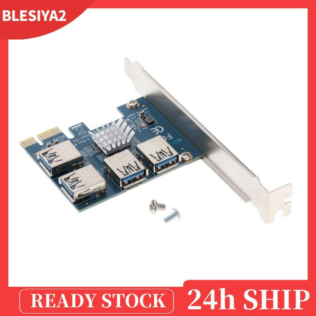 Card Chuyển Đổi PCI-E 1 Sang 4 USB 3.0 PCIE Express 16X Kèm Phụ Kiện
