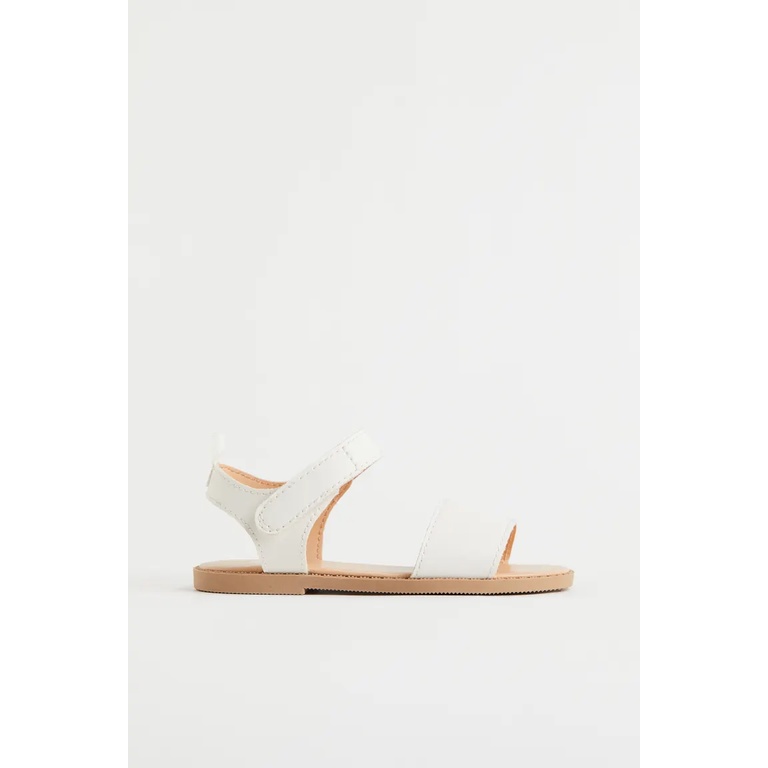 Sandals trắng quai ngang bé gái, Hờ mờ UK US săn SALE
