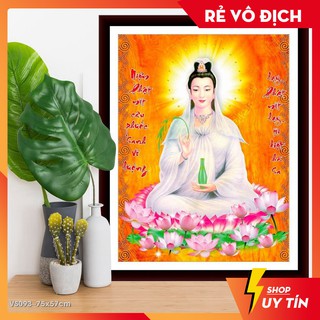 [♥️HOT SALE♥️] Tranh đính đá venus Quan Thế Âm Bồ Tát VS093 kích thước 75x57cm