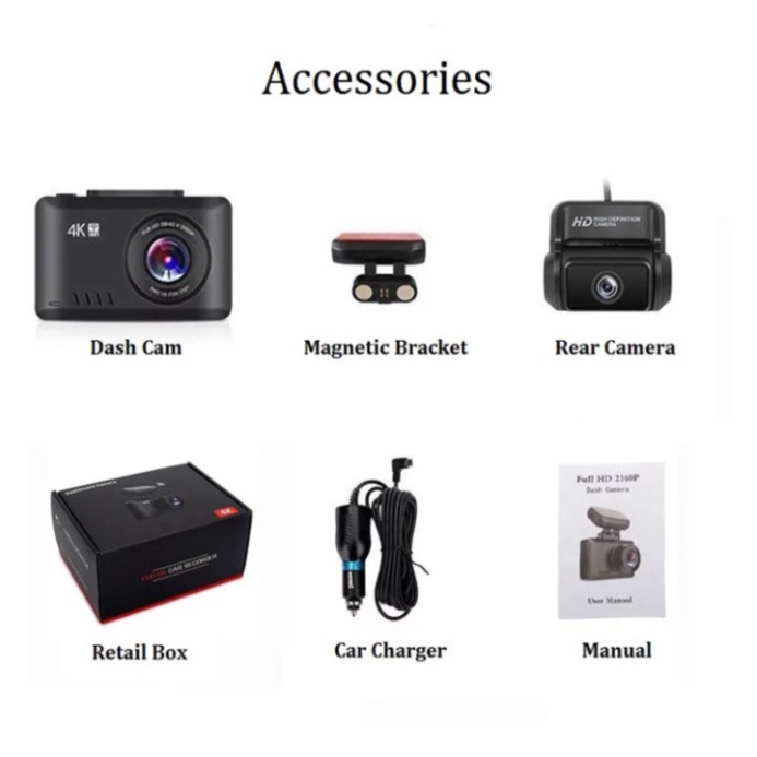 Camera hành trình ô tô G3, thương hiệu cao cấp Phisung: Chất lượng video 4K, có Wifi, có GPS, màn hình 2.45 inch {CHÍNH