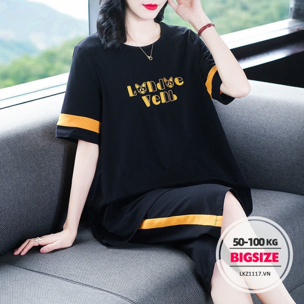 Set bộ đồ nữ trung niên cho mẹ ⚡️𝐁𝐈𝐆𝐒𝐈𝐙𝐄⚡️ Áo thun tay ngắn kết hợp quần ống rộng Quần áo nữ trung niên Phong cách hàn quốc Thời Trang trẻ trung sang trọng đẹp cao cấp