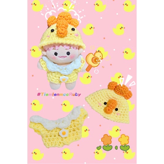 Set gà con cho doll 10,15,20cm