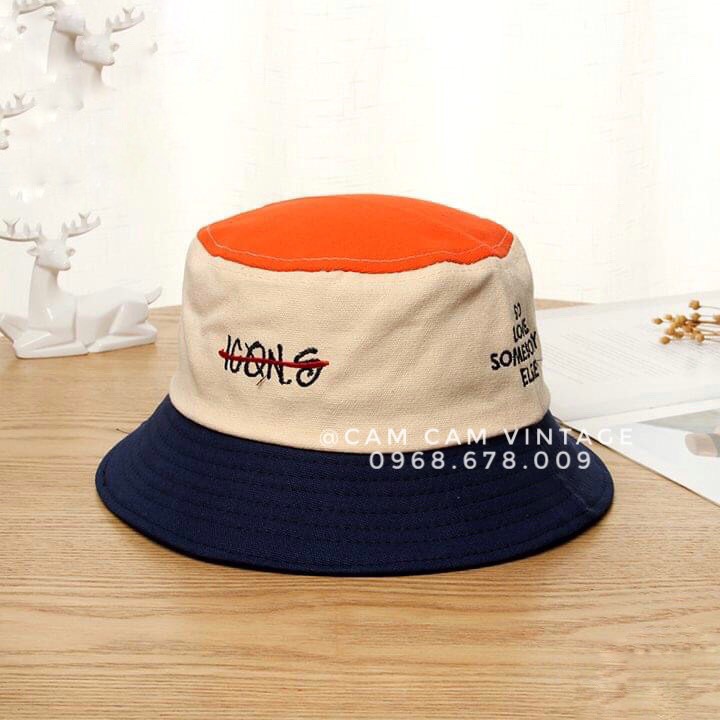 MŨ BUCKET NAM NỮ NÓN ULZZANG NÓN BUCKET KEM VINTAGE VÀNH RỘNG BA MÀU