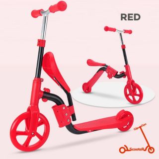 Xe Trượt Scooter 2 trong 1 cho bé - Có thể chuyển đổi sang xe thăng bằng, xe chòi chân