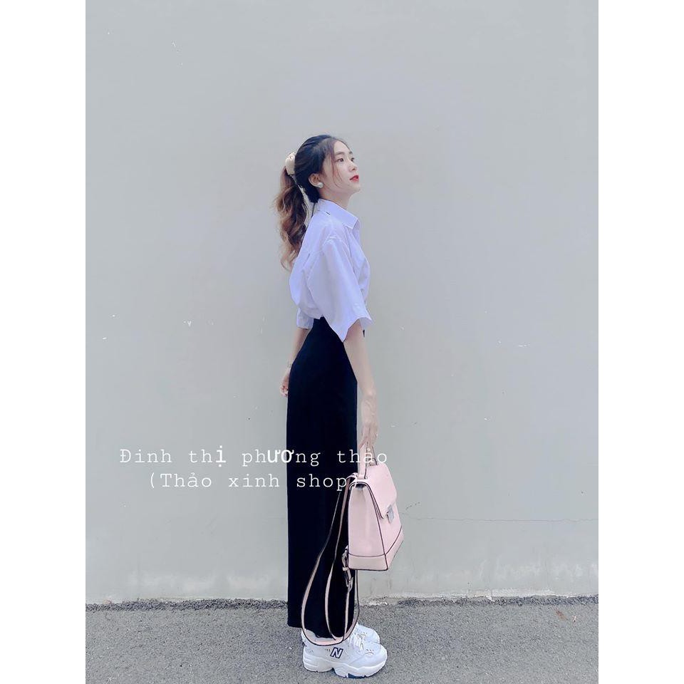 [Mã FAMAYWA giảm 10K đơn 50K] 💖MỚI VỀ💖ÁO SƠ MI TAY LỠ NGẮN TAY MÀU TRẮNG UNISEX ĐỦ SIXE S M L | BigBuy360 - bigbuy360.vn