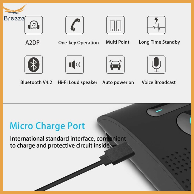 Loa Bluetooth Không Dây Sp09 Có Chức Năng Nghe Nhạc Và Đài Fm Rảnh Tay Cho Điện Thoại / Xe Hơi