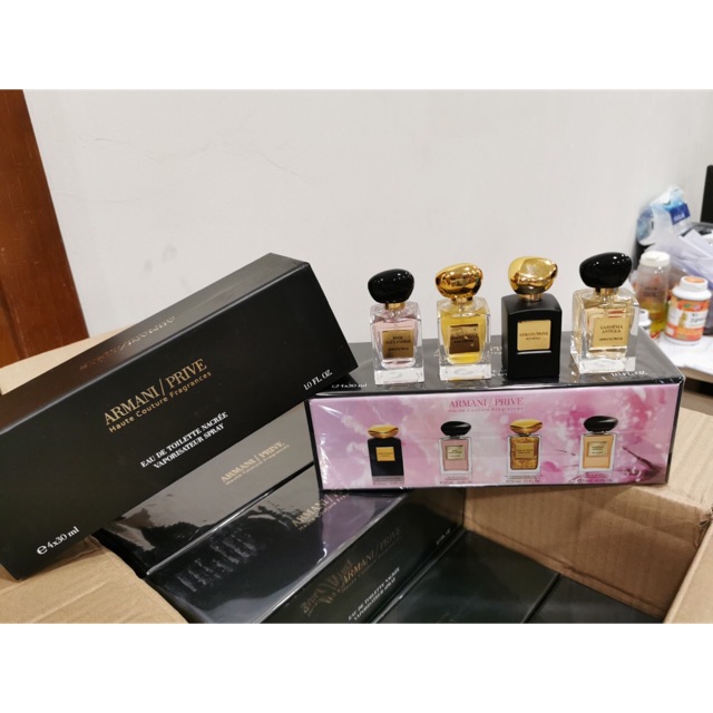 Set Bộ Nước Hoa Giorgio Armani Prive mini 4 chai / 30ml chai