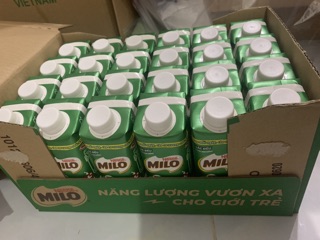 Thung 24 hộp Sữa milo nắp vặn 210ml