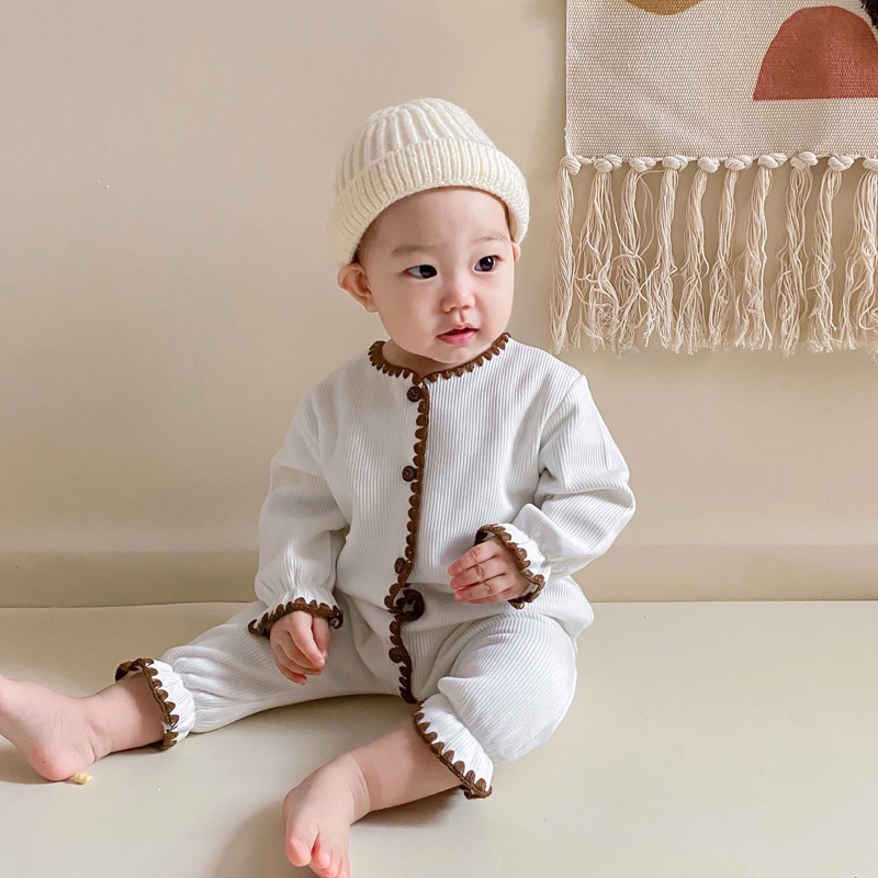 Áo liền quần dệt kim thời trang cho bé trai/gái (0-2 tuổi)