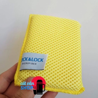 Miếng rửa chén Lock&Lock Microfiber chùi rửa đa năng WEL028 WEL029