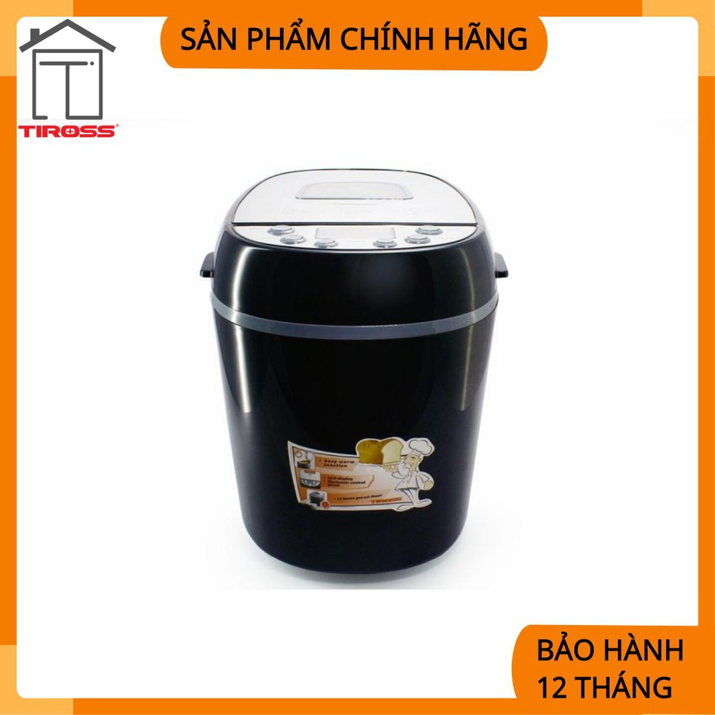 [Mã 229ELSALE hoàn 7% đơn 300K] [Tiross - Việt Nam] Máy làm bánh mỳ 12 chức năng 3L, 750W TS822