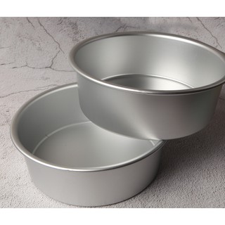 khuôn bánh tròn nhôm đúc đế liền size 16-18-20-22 cm - Lovebanh