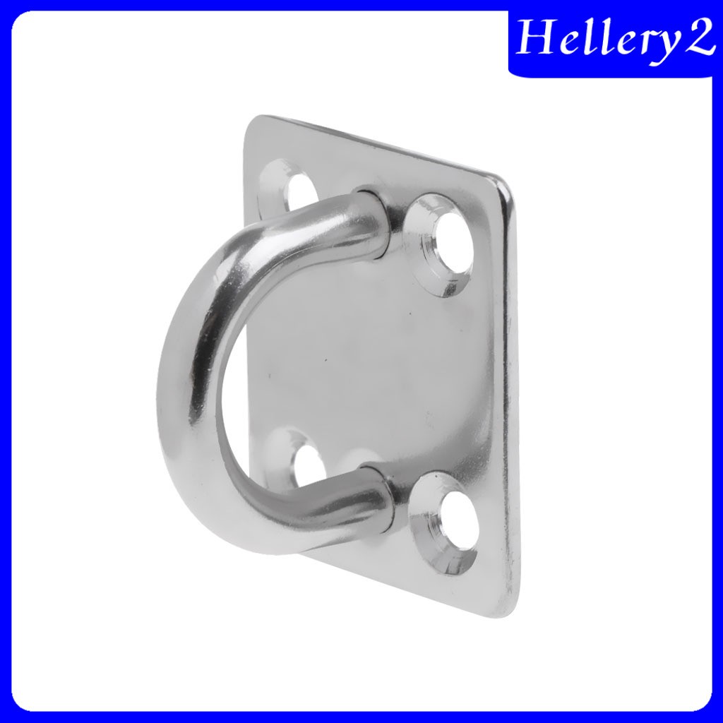 [HELLERY2] 5mm 6mm 8mm Square Pad Eye Plates for Marine Boat Sailing - Stainless Steel 304