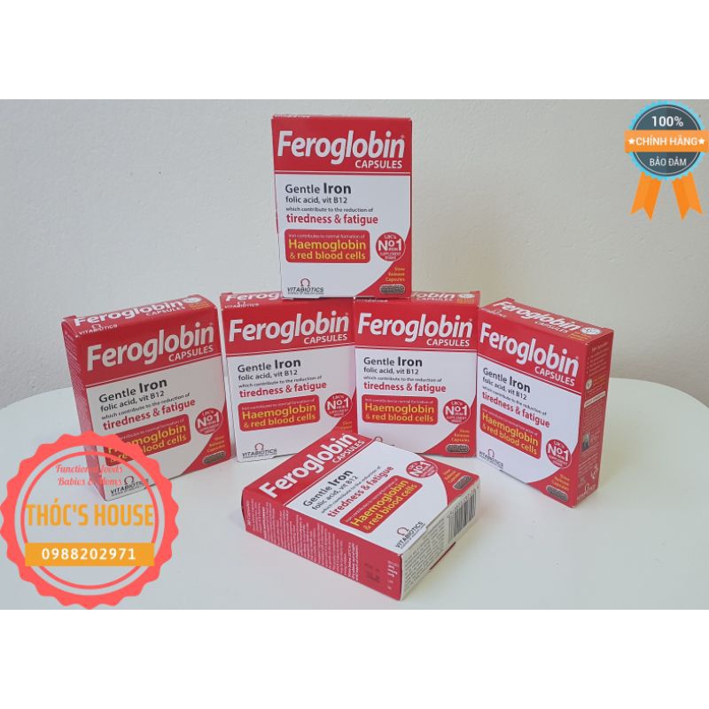 Viên uống sắt Feroglobin hộp 30 viên