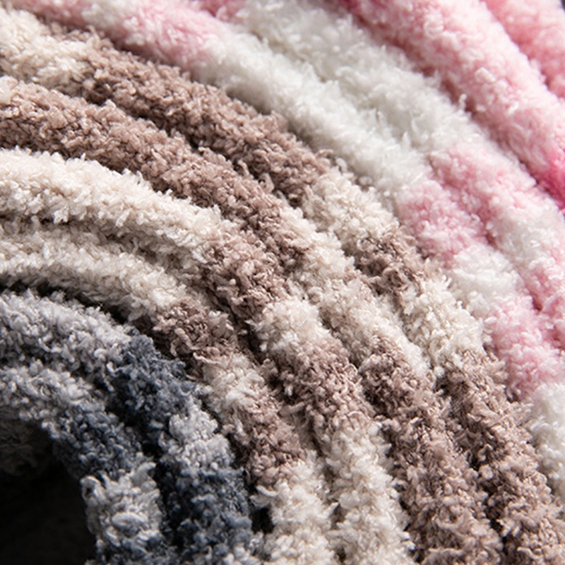 Xixi Đôi Tất Nhung Màu Trơn Phối Bèo Nhún Thời Trang Mùa Đông Cho Nữ