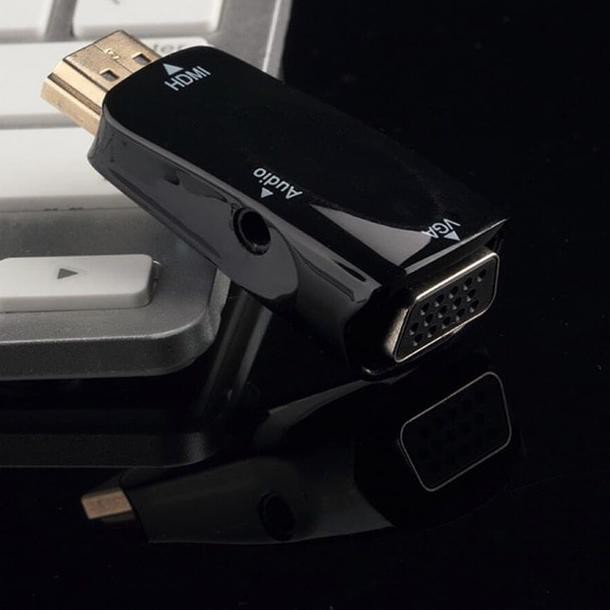 Bộ Chuyển Đổi Hdmi Sang Vga Full Hd 1080p (màu Trắng Và Đen) Chất Lượng Cao