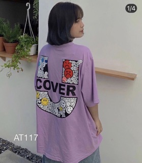 🌞Áo Thun Form Rộng Tím Cover