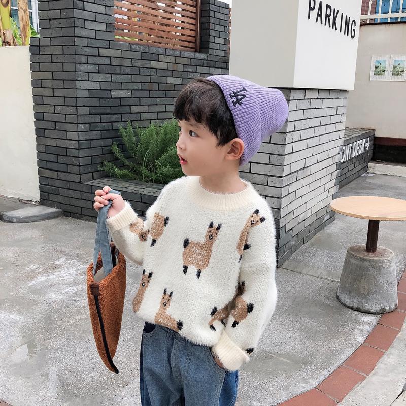 NNJXD Áo Sweater Dài Tay Xinh Xắn Hợp Thời Trang Dành Cho Bé Trai