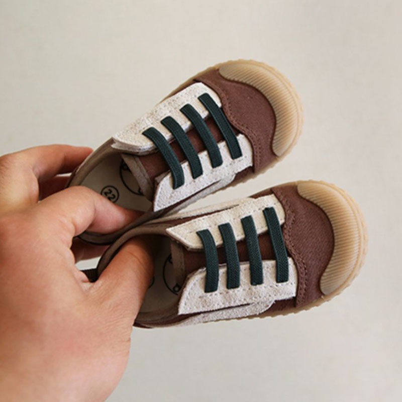 Giày Thể Thao Vải Canvas Đế Mềm Chống Trượt Thời Trang Xuân Thu Cho Bé Trai 3-7 Tuổi